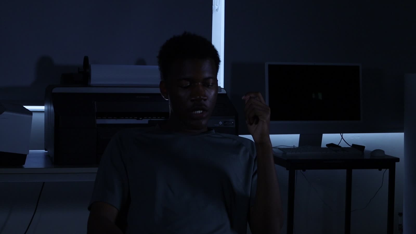The same set lit low-key